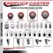 Service Caster 4'' SS Red Poly Swivel 1-7/8'' Expanding Stem Caster with Brake SCC-SSEX20S414-PPUB-RED-TLB-178 - alternate 4